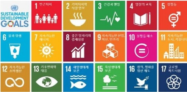 유엔 지속가능발전목표(SDGs).