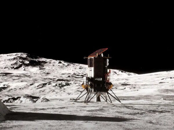 간 우주기업 인튜이티브머신스(IM)가 지난 15일 발사한 무인 우주선이 22일(현지시간) 무사히 달에 착륙했다. 사진은 IM제공 상상도.
